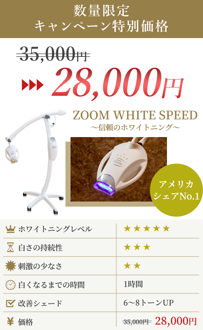 ZOOM WHITE SPEED